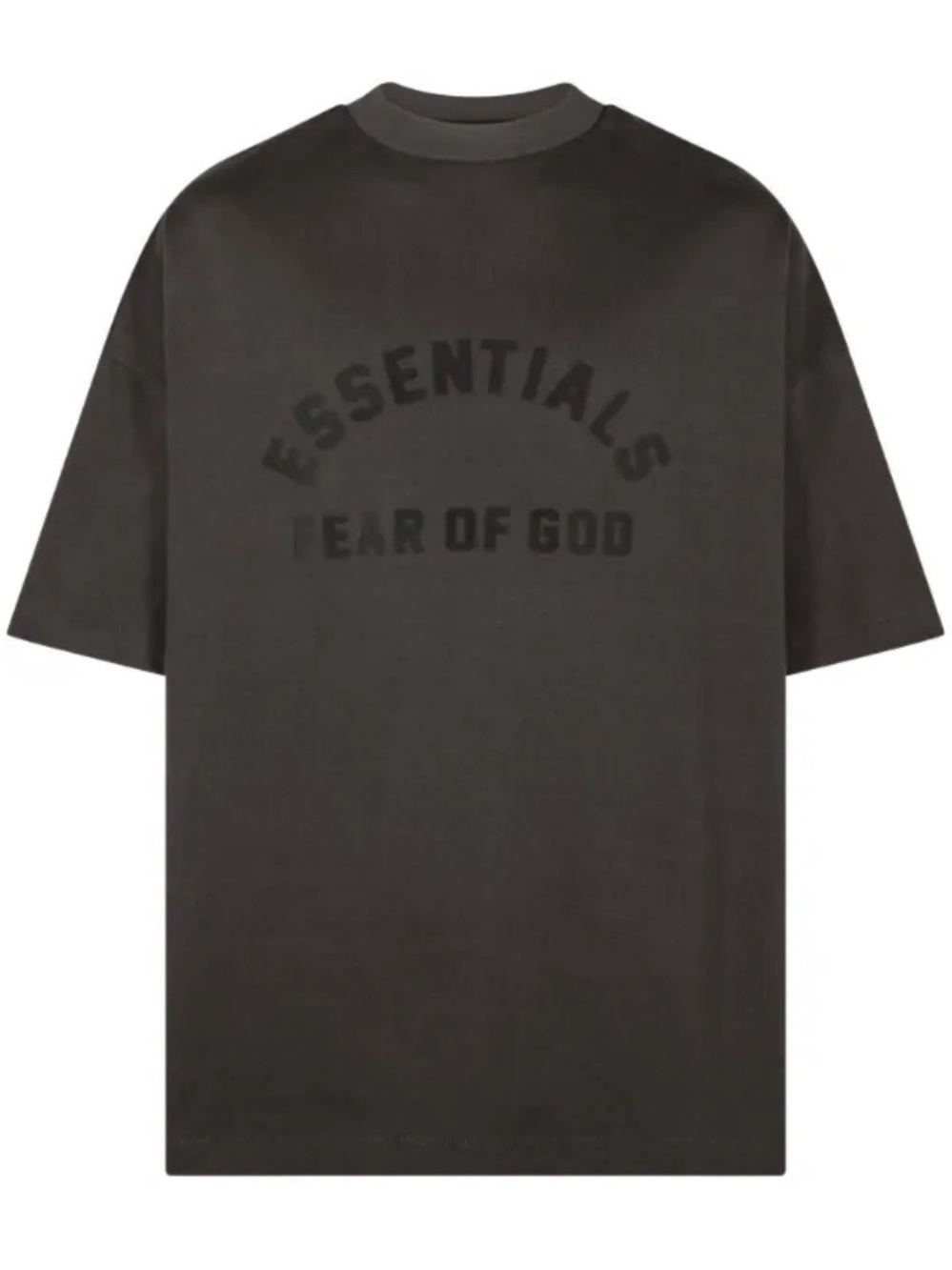 Fear of God Essentials Black Tonal Logo Tee